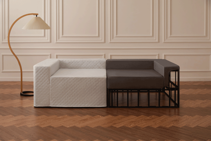 Modular Washable 4-Seater Cloud Sofa | Heirloom Velvet in Sumac – Diorama